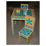 Childs Painted Table and Chairs