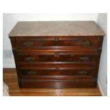 1 of 2 Vistorian Marble Top Dressers