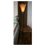 Bronzed Torchiere Lamp