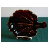 Czech Ruby Leaf Plate Czech Ruby Leaf Plate