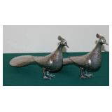Signed "Sven" Sterling w/Turquoise Eyes Peacocks Signed "Sven" Sterling w/Turquoise Eyes Peacocks