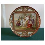 Vienna Beehive Mark 19th C HP Wall Plaque