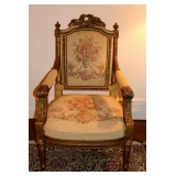 1 of 4 French Louis XVI Style Arm Chairs