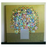 Signed "Sariba" Modern Art O/C Signed "Sariba" Modern Art O/C