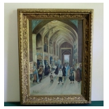 Signed O/C Market Scene Signed O/C Market Scene