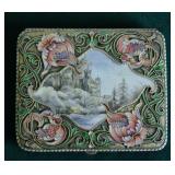 Rare Art Nouveau Silver Scenic and Enamel Cigarette Case Rare Art Nouveau Silver Scenic and Enamel Cigarette Case