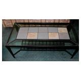 Slate and Glass Cocktail Table Slate and Glass Cocktail Table