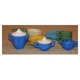 Akro Agate Childs Tea Set