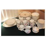 Pfaltzgraff Service for `12 "Snow Village" Dinnerware