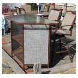 Patio Bench w/2 Stools