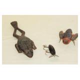 Frog & Bug Ice Fishing Decoys