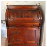 19th C Cylinder Roll Desk 