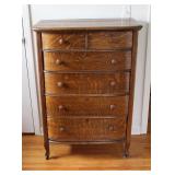 Oak 6 Draw Dresser