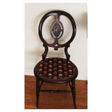 Victorian Hand Painted Chair w/Needle Point Seat 