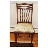 One of Two Unusual Oak Chairs