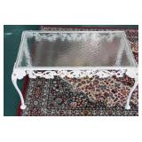 Glass Top Patio Table Cast Aluminum