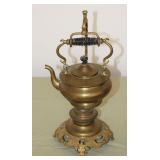 S & Co. Tradeware Ships Swinging Brass Tea Pot and Stand  