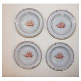 Spode Tradewinds "White Diamond" Soup Bowls 