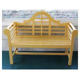 Painted Garden Bench