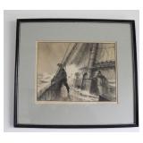 Gordon Grand Signed Litho "Heading for Port" 