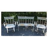 3 Pc. Painted Iron Set