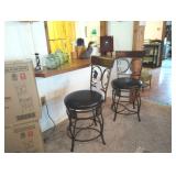 4 new with tags swivel bar stools