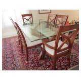 Contemporary dining table (area rug not for sale)