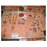 Just a small portion of fine and costume jewelry, bakelite and signed costume jewelry