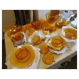 Amber luncheon set, France