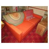  Vintage orange couch