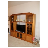 Solid wood Entertainment center 3pcs. (55" TV max)