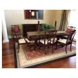 https://www.ebay.com/itm/114000126187  BG0001A Traditional Dinning Room Table with 2 Leafs Local Pic