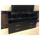 https://www.ebay.com/itm/114001028794  BG0029: Black Entertainment Center with Drawer Lights on Whee