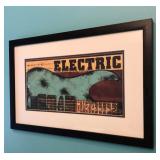 - Paypal Payment Only  BG0054: Electric Framed Print $20 OBO Local Pickup