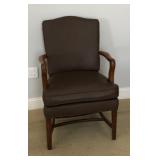 https://www.ebay.com/itm/123999345485  BG0064: Brown Cloth and Wood Occasional Chair $35 OBO Local P
