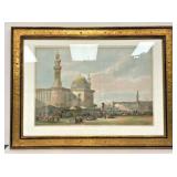 https://www.ebay.com/itm/124082605697 SM020: ANTIQUE COLOR LITHOGRAPH FRAMED PRINT MOSQUE 1849 20X26