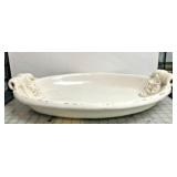 https://www.ebay.com/itm/124121384321 SM3043A: LARGE WHITE PLATTER POTTERY