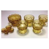 https://www.ebay.com/itm/114154093207 KB0009: Amber Depression Glass, Set of 5