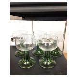 https://www.ebay.com/itm/114154180440 KB0015: Green Glass Stemware, 5 pieces, $5 each