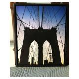 https://www.ebay.com/itm/114154236009 LAN776: Brooklyn Bridge Giclee Print On Board Local Pickup $20