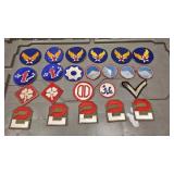 https://www.ebay.com/itm/114185493615	AB0213 LOT OF 23 VINTAGE MILITARY UNIFORM PATCHES $60.00 Box 7