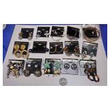 BOX074AD COSTUME JEWELRY LOT OF FIFTEEN PIERCED EARRINGS $20.00 LOT #6	https://www.ebay.com/itm/1241