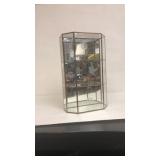 Cma2015: Glass Wall mounted Curio Cabinet w/ Laser Etched Pattern $50	https://www.ebay.com/itm/12414