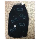 https://www.ebay.com/itm/124140000692	KB0061M: Bedazzled Dog Clothing Blue Bones Medium (6