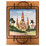 https://www.ebay.com/itm/114154179812	KB0014: St. Louis Cathedral Painted Tile with Trivet $20