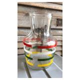 https://www.ebay.com/itm/114158254075	LAN0817: 1940s Style Strip Pattern Ice Tea Pitcher Local Picku