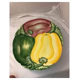 LAN9964: Large Serving Plate with Peppers $5 Pay online by Venmo: @Rafael-Monzon-1, PayPal Email: Ag