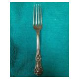 ME3054 USED TIFFANY & CO. 6 3/4 INCH STERLING SILVER FORK KING PATTERN https://www.ebay.com/itm/1247