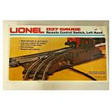 OR8012 VINTAGE LIONEL REMOTE CONTROL SWITCH, LEFT HAND 027 GAUGE NEW IN BOX https://www.ebay.com/itm