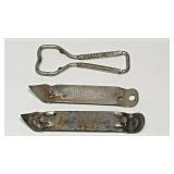 https://www.ebay.com/itm/114855449493	TM0026 LOT OF 3 VINTAGE BEER OPENERS FROM DIXIE 45 AND PABST